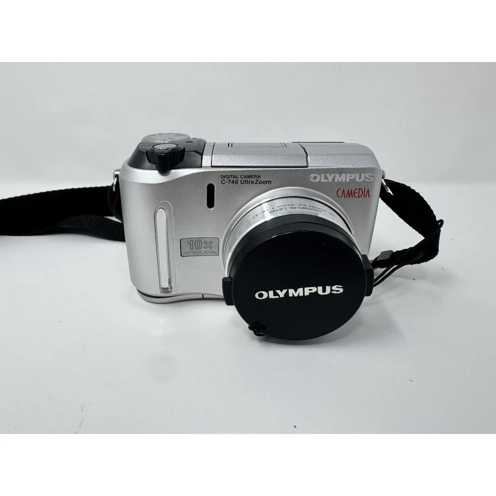 Olympus Camedia C-740 Ultra Zoom 3.2MP Digital Camera Battery Tested No Card